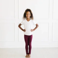 Toddler Leggings in Burgundy