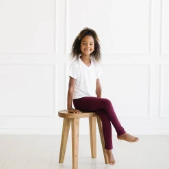 Toddler Leggings in Burgundy