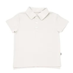 Toddler Short Sleeve Polo in Oat