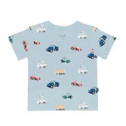 Toddler V-Neck Tee in Construction