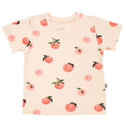 Toddler V-Neck Tee in Peach