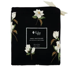 Twin Sheet in Big Midnight Magnolia