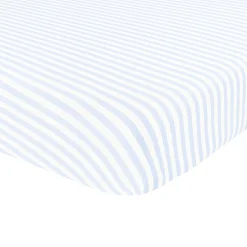Twin Sheet in Small Mist Stripe