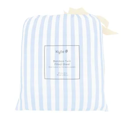 Twin Sheet in Small Mist Stripe