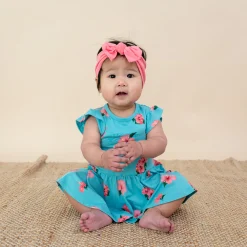 Twirl Bodysuit Dress in Hibiscus