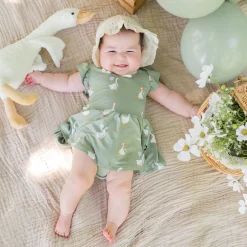 Twirl Bodysuit Dress in Silly Goose