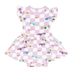 Twirl Bodysuit Dress in Sparkles and Speed