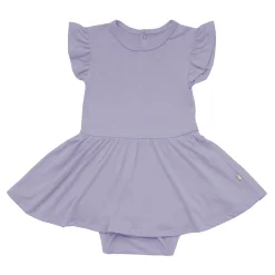 Twirl Bodysuit Dress in Taro