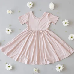 Twirl Dress in Blush