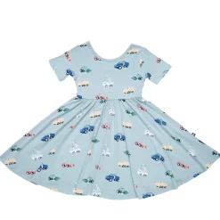 Twirl Dress in Construction