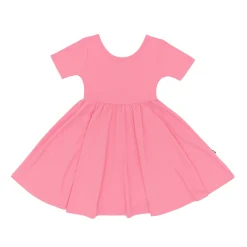 Twirl Dress in Guava