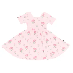 Twirl Dress in Sakura Peony