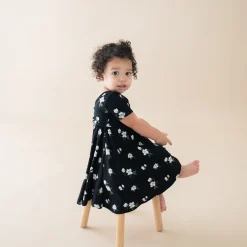 Twirl Dress in Small Midnight Magnolia