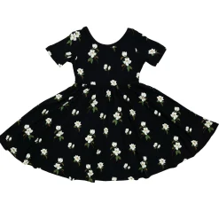 Twirl Dress in Small Midnight Magnolia