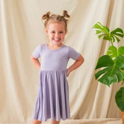 Twirl Dress in Taro