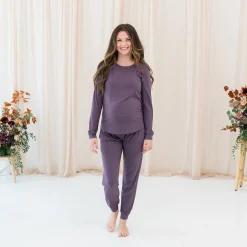 Women's Jogger Pajama Set in Currant