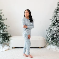 Women's Jogger Pajama Set in Polar Lights