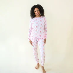 Women's Jogger Pajama Set in Sakura Peony