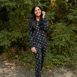 Women's Jogger Pajama Set in Midnight Icon