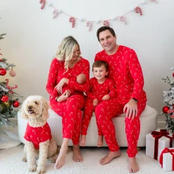 Women's Jogger Pajama Set in Candy Cane