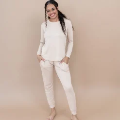 Women's Jogger Pajama Set in Bisque