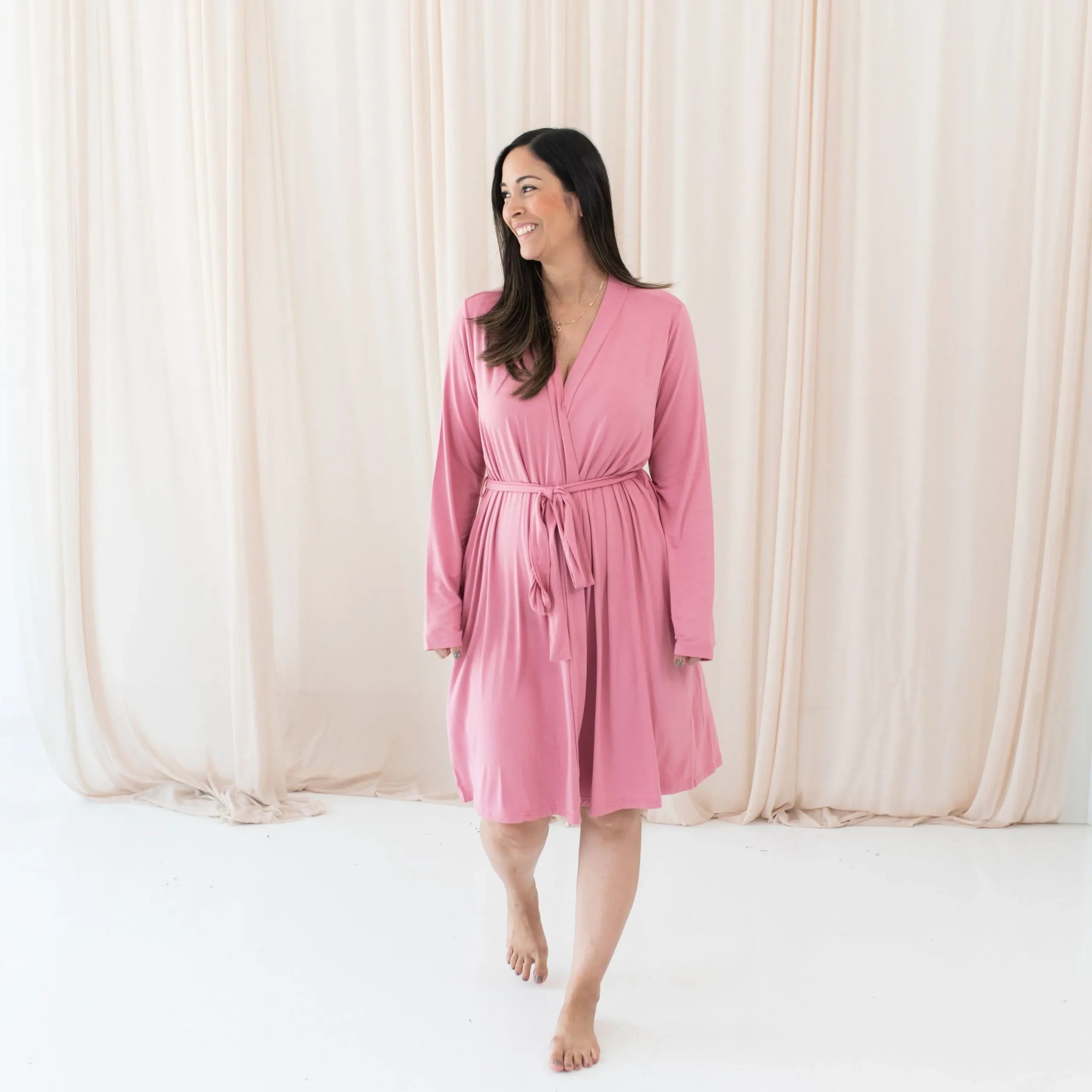 Women’s Lounge Robe in Apple Blossom