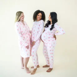 Women's Lounge Robe in Sakura Peony
