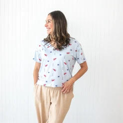 Women's Relaxed Fit V-Neck in Harbor