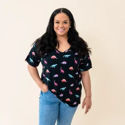 Women’s Relaxed Fit V-Neck in Midnight Roar