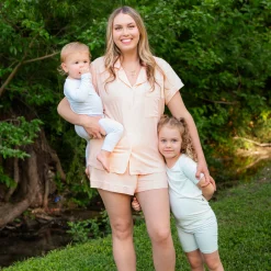 Women's Short Sleeve Pajama Set in Canyon