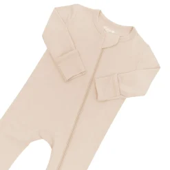 Zippered Footie in Bisque