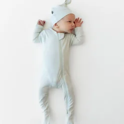 Zippered Footie in Dew