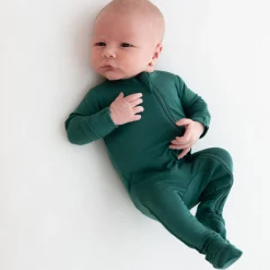 Zippered Footie in Emerald