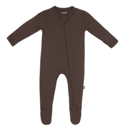 Zippered Footie in Espresso