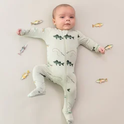 Zippered Footie in Fishing