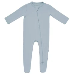 Zippered Footie in Fog