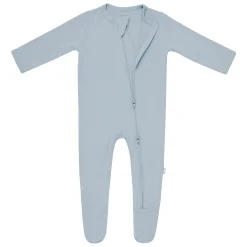 Zippered Footie in Fog