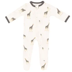 Zippered Footie in Giraffe