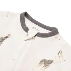 Zippered Footie in Giraffe