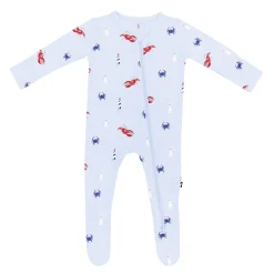 Zippered Footie in Harbor