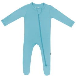 Zippered Footie in Makai
