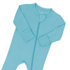 Zippered Footie in Makai
