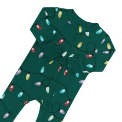 Zippered Footie in Merry and Bright