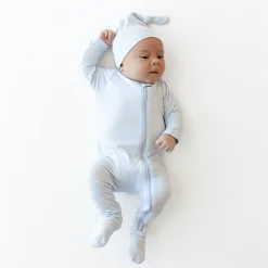 Zippered Footie in Mist