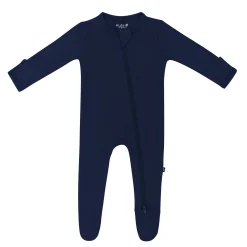 Zippered Footie in Navy