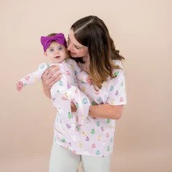 Zippered Footie in Pastel Ghost