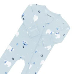Zippered Footie in Polar Lights