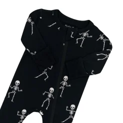 Zippered Footie in Skeleton
