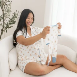 Zippered Footie in Teddy Bear