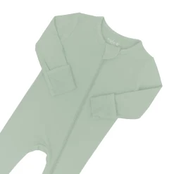 Zippered Footie in Thyme